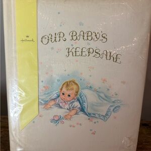 Hallmark Baby Keepsake Book with Yellow and Gold Accents